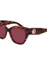 Longchamp Brown Acetate Sunglasses