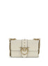 PINKO Beige Calf Leather Bos Taurus Shoulder Bag