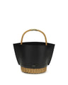 Sacai Black Calf Leather Bos Taurus Shoulder Bag