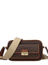 Michael Kors Brown Fabric Crossbody Bag