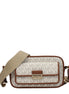Michael Kors Beige Fabric Crossbody Bag