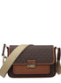 Michael Kors Brown Fabric Crossbody Bag