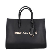 Τσάντα χειρός Michael Kors από μαύρο δέρμα  