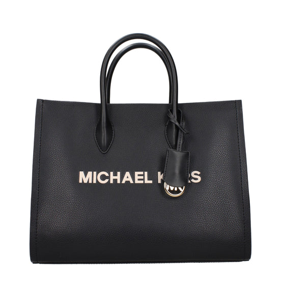 Τσάντα χειρός Michael Kors από μαύρο δέρμα  