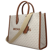 Τσάντα χειρός Michael Kors από μπεζ ύφασμα  