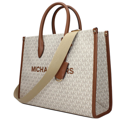 Τσάντα χειρός Michael Kors από μπεζ ύφασμα  
