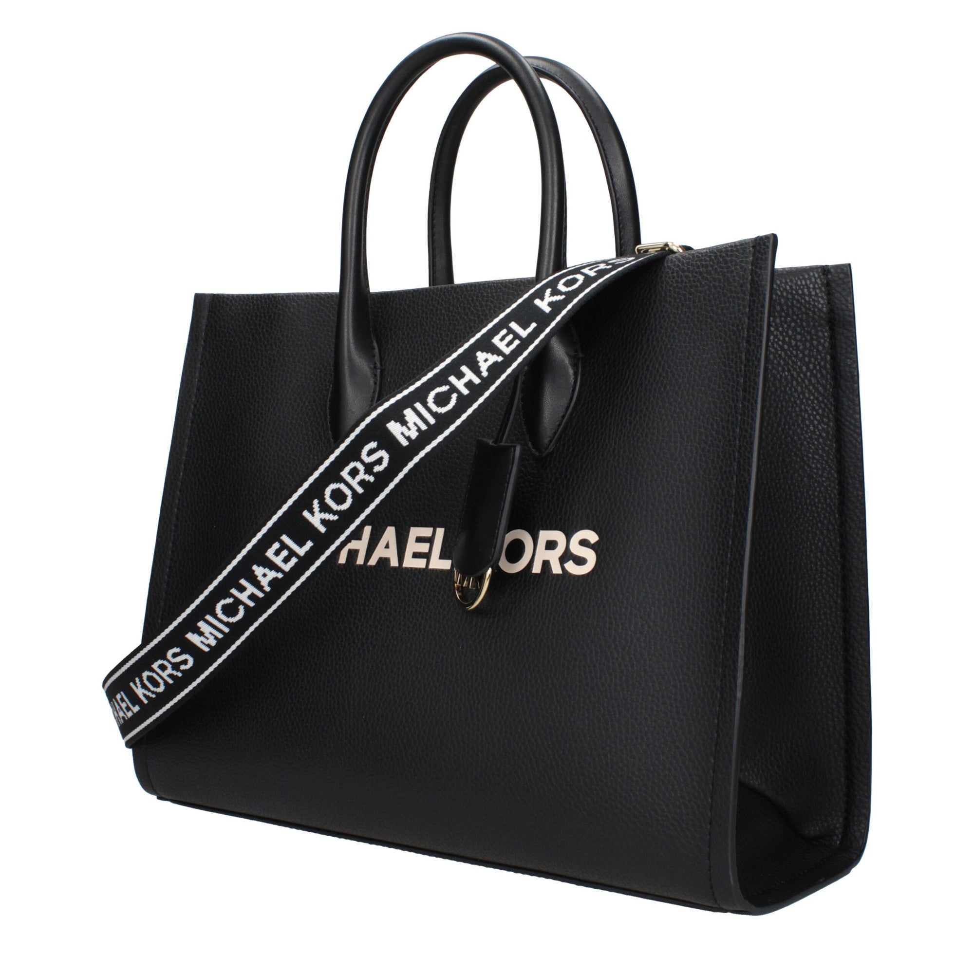 Τσάντα χειρός Michael Kors από μαύρο δέρμα  