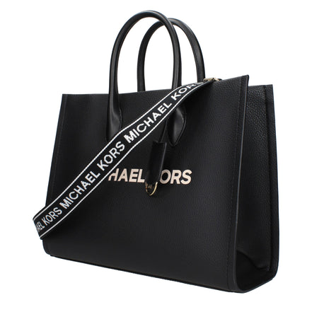 Τσάντα χειρός Michael Kors από μαύρο δέρμα  