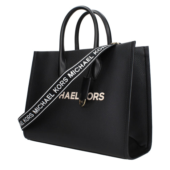 Τσάντα χειρός Michael Kors από μαύρο δέρμα  