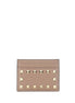 Valentino Garavani Beige Calf Leather Bos Taurus Wallet