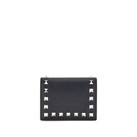 Valentino Garavani Black Calf Leather Bos Taurus Wallet