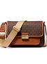 Michael Kors Brown Canvas Crossbody Bag