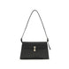 Savette Black Calf Leather Bos Taurus Shoulder Bag