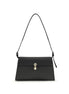 Savette Black Calf Leather Bos Taurus Shoulder Bag