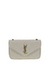 Saint Laurent White Lamb Ovis Aries Aries Shoulder Bag