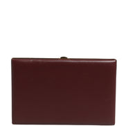 Dolce & Gabbana Brown Calfskin Leather Clutch Evening Women Purse Bag