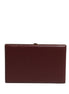 Dolce & Gabbana Brown Calfskin Leather Clutch Evening Women Purse Bag