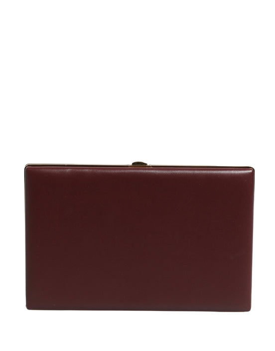 Τσάντα Βραδινή Dolce & Gabbana Καφέ Δέρμα Μόσχου Clutch για Γυναίκες