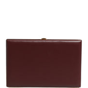 Dolce & Gabbana Brown Calfskin Leather Clutch Evening Women Purse Bag