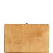 Dolce & Gabbana Beige Velvet Calf Leather Clutch Evening Women Purse Bag