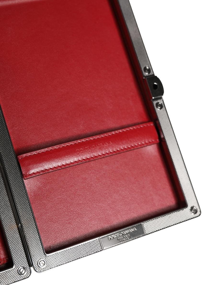 Dolce & Gabbana Μπεζ Βελούδινο Δερμάτινο Τσαντάκι Clutch Βραδινό Γυναικείο Τσαντάκι