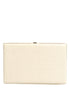 Dolce & Gabbana White Lambskin Leather Clutch Evening Women Purse Bag
