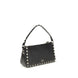 Valentino Garavani Black Calf Leather Bos Taurus Shoulder Bag