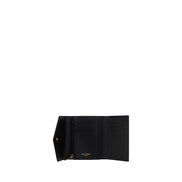 Πορτοφόλι Saint Laurent από μαύρο δέρμα μοσχαριού Bos Taurus