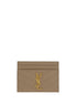 Δερμάτινο πορτοφόλι Saint Laurent καφέ μόσχου (Bos Taurus)