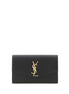 Saint Laurent Black Calf Leather Bos Taurus Wallet