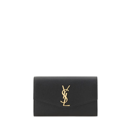 Saint Laurent Black Calf Leather Bos Taurus Wallet