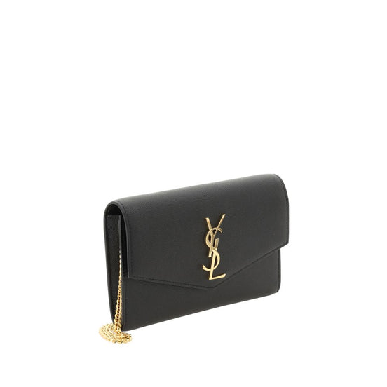 Saint Laurent Black Calf Leather Bos Taurus Wallet