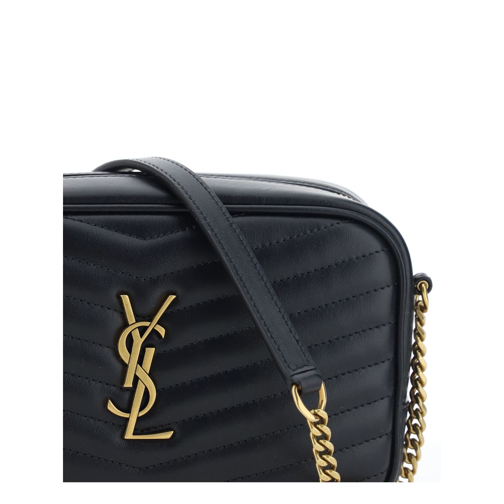 Τσάντα ώμου Saint Laurent από μαύρο δέρμα μοσχαριού Bos Taurus