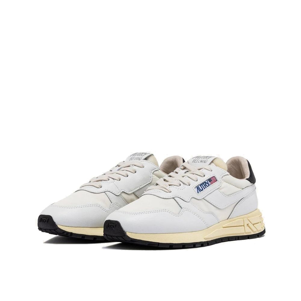 Autry White Fabric Athletic Sneakers
