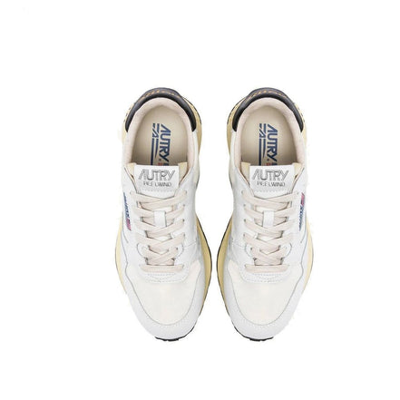 Autry White Fabric Athletic Sneakers