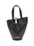 Jacquemus Black Calf Leather Bos Taurus Backet Bag