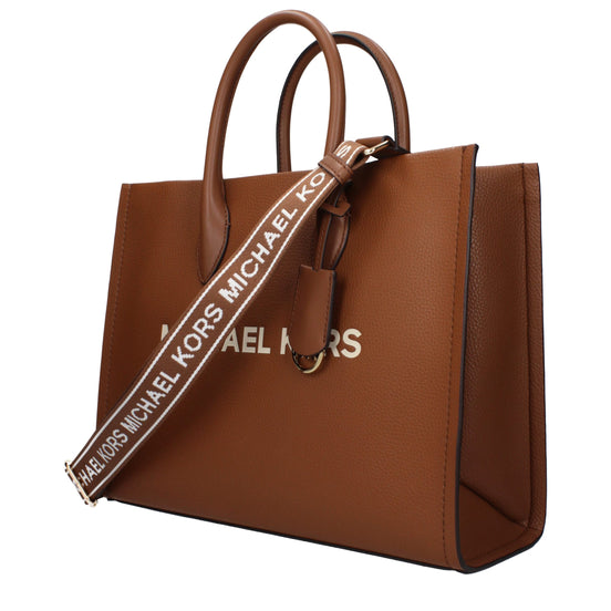 Τσάντα χειρός Michael Kors από καφέ δέρμα  