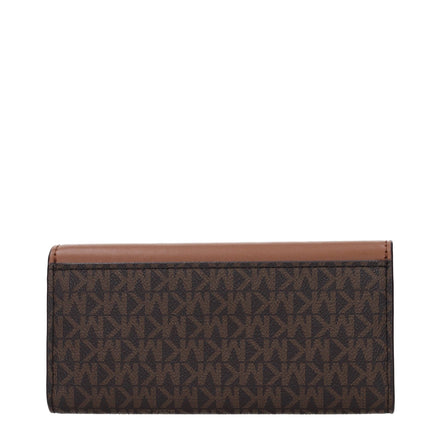 Πορτοφόλι Michael Kors από καφέ ύφασμα  