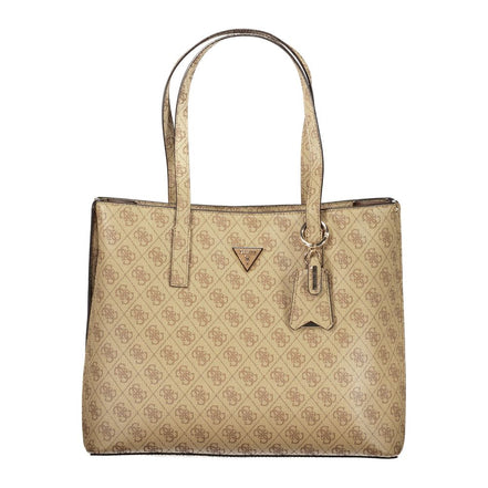 Guess Jeans Beige Polyurethane Women Handbag
