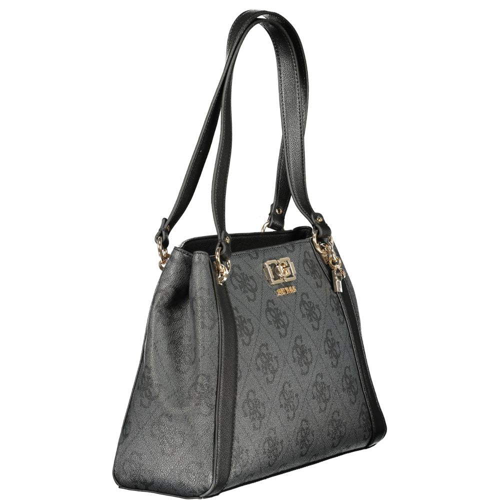 Γυναικεία Τσάντα Guess Jeans Nero Πολυουρεθάνη
