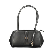 Guess Jeans Nero Poliuretano Donna Shoulder Bag