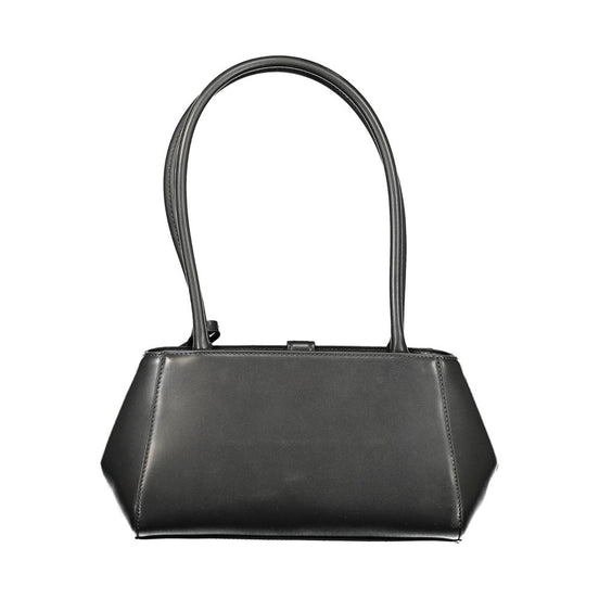 Guess Jeans Nero Poliuretano Donna Shoulder Bag