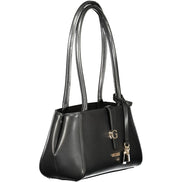 Guess Jeans Nero Poliuretano Donna Shoulder Bag