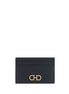 Ferragamo Black Calf Leather Bos Taurus Wallet