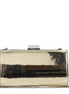 Jimmy Choo Gold Leather Clutch Bag