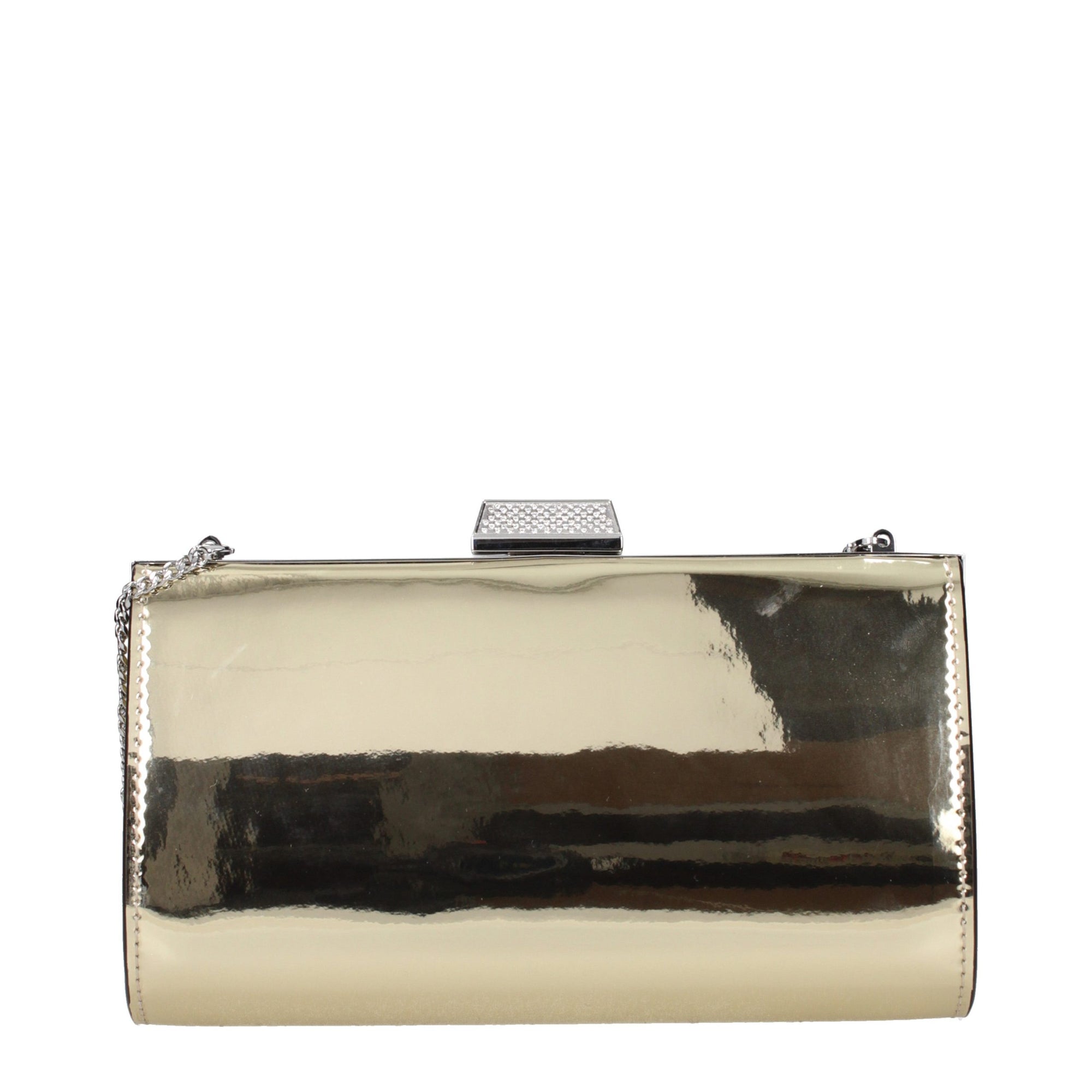 Τσάντα φάκελος Jimmy Choo από χρυσό δέρμα  