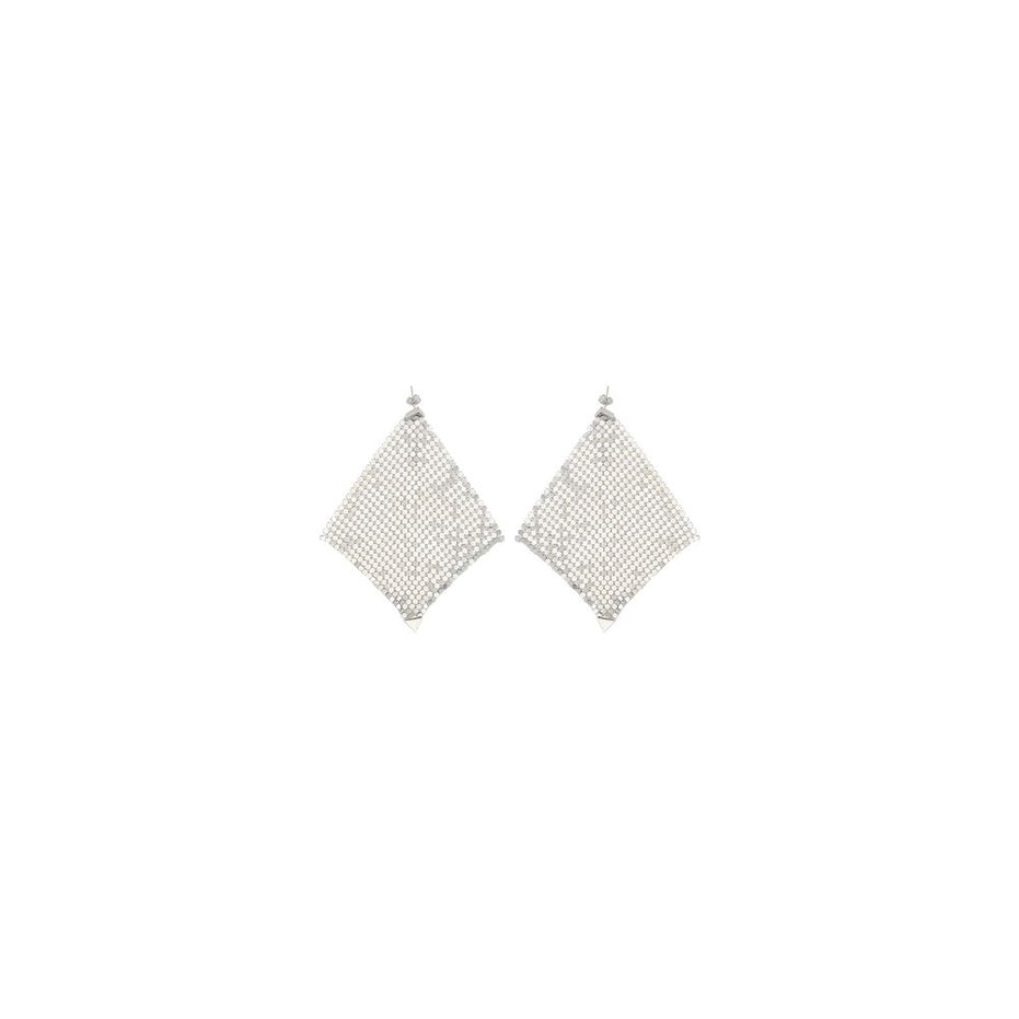 Rabanne Silver Brass Earrings