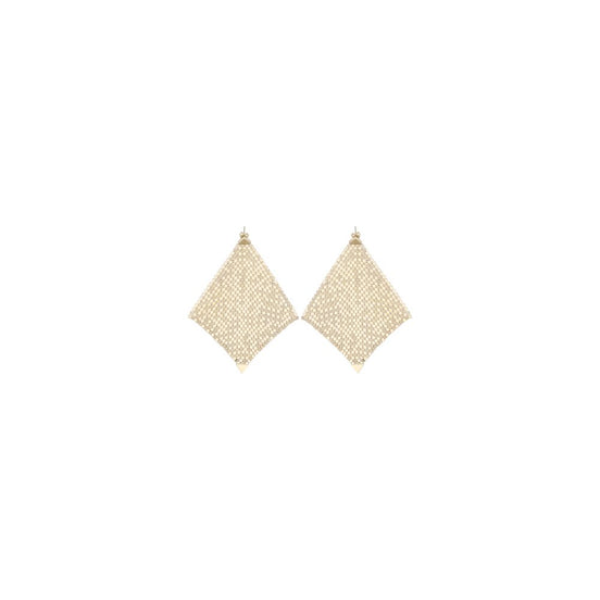 Rabanne Pixel Gold-Tone Chainmail Earrings