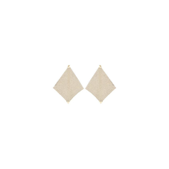 Rabanne Pixel Gold-Tone Chainmail Earrings