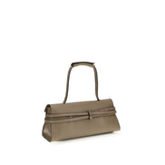 Moschino Beige Calf Leather Bos Taurus Shoulder Bag